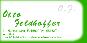 otto feldhoffer business card